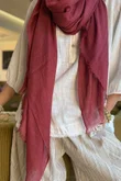Classic Portobello Scarf Indian Red